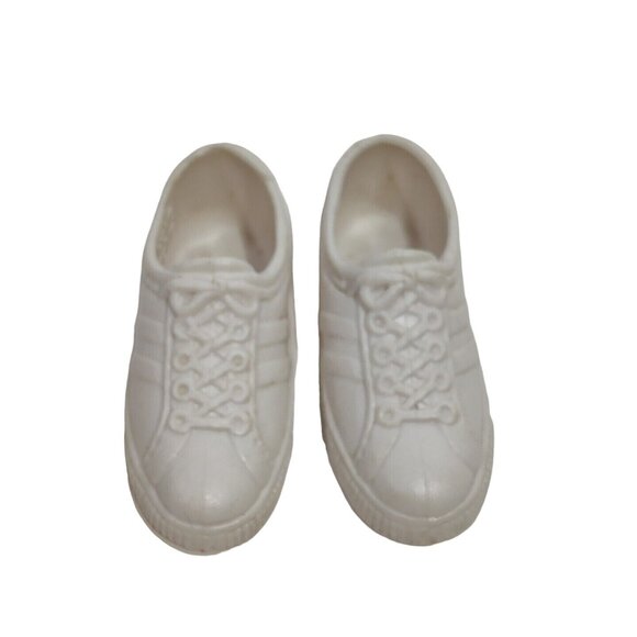 Vintage Retro Fashion Doll Male Boy Sneakers Shoes White - Picture 3 of 8